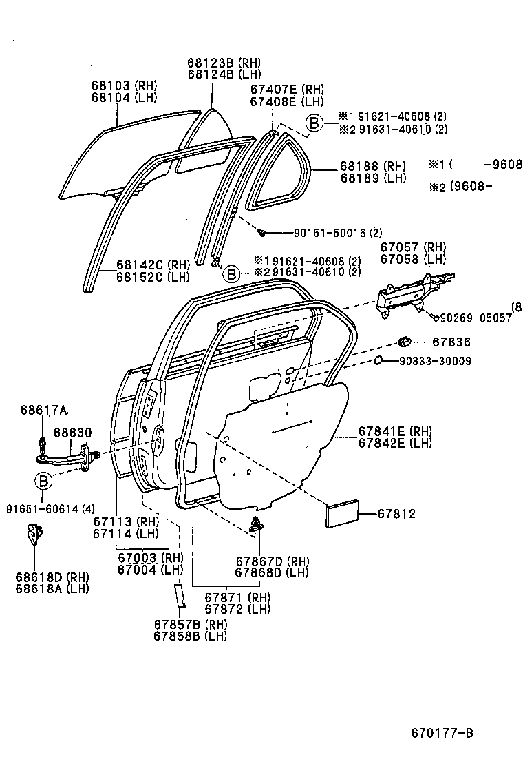  TERCEL |  REAR DOOR PANEL GLASS