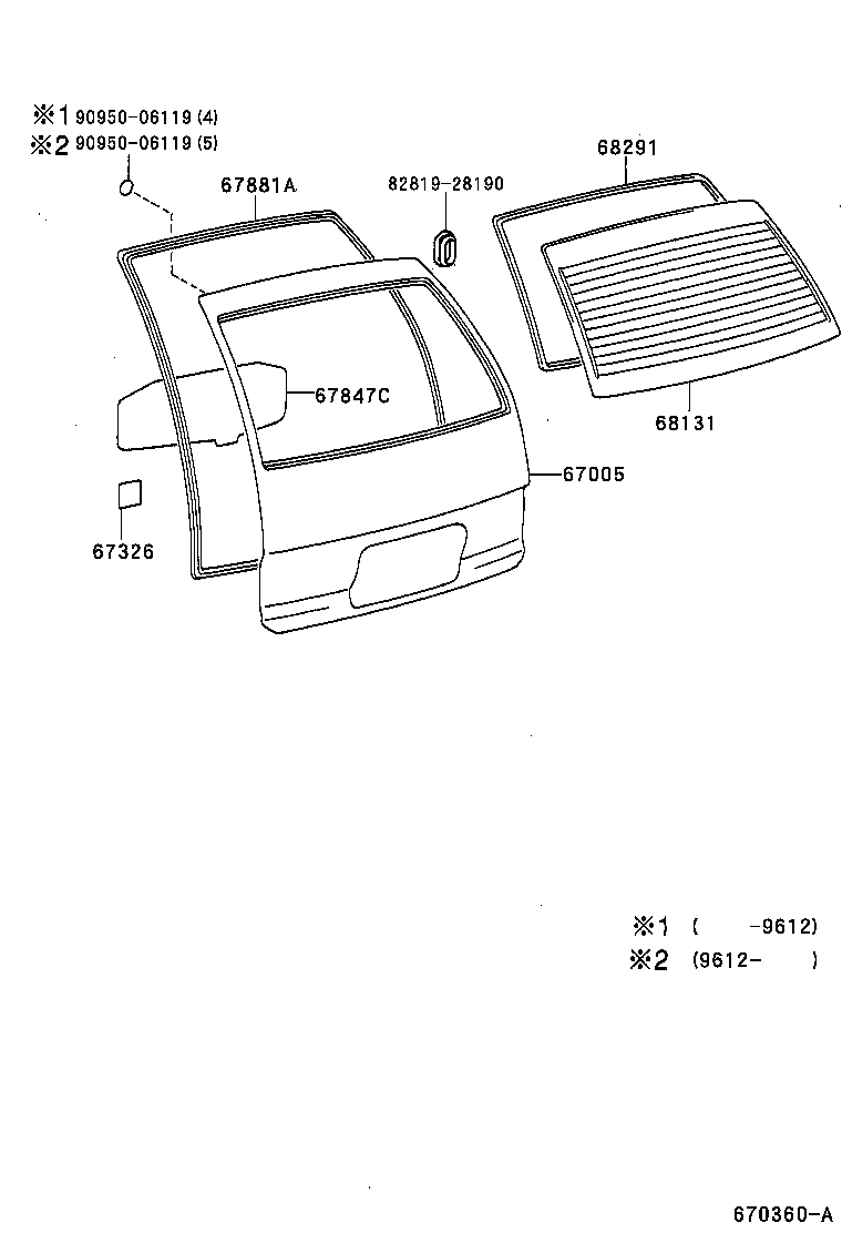  PREVIA |  BACK DOOR PANEL GLASS