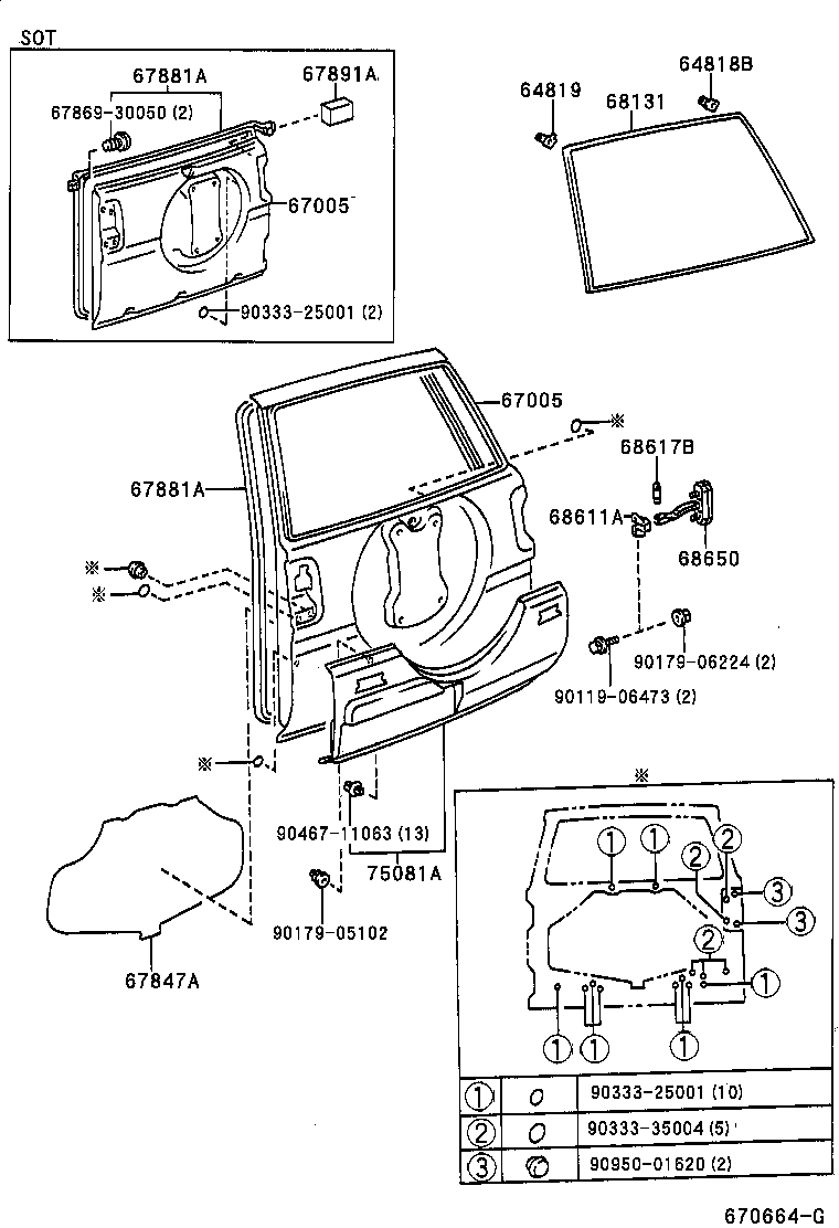  RAV4 |  BACK DOOR PANEL GLASS