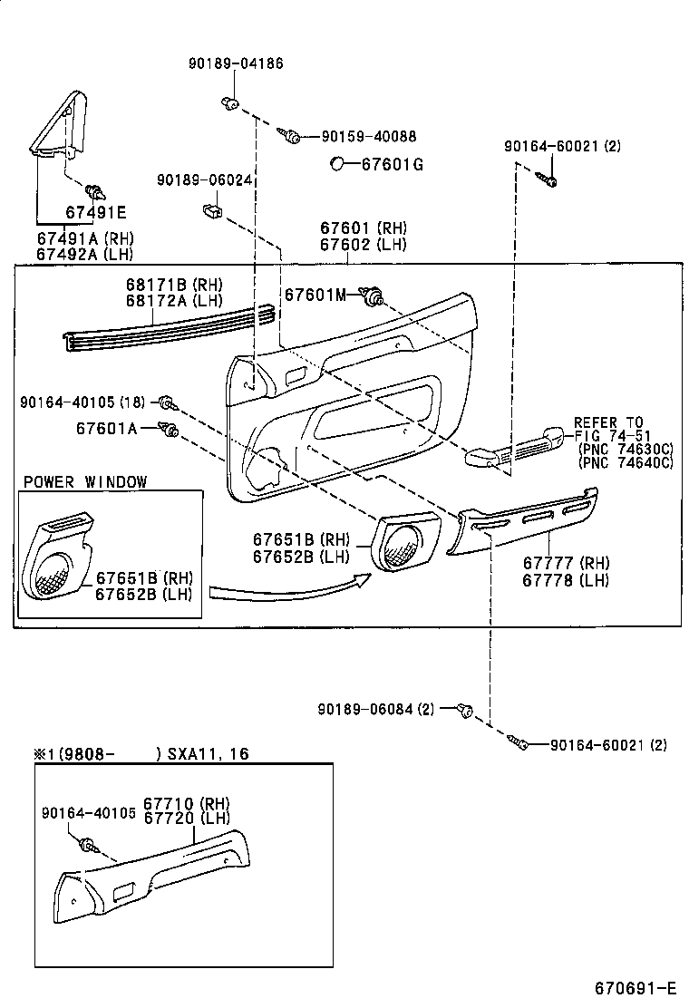  RAV4 |  FRONT DOOR PANEL GLASS