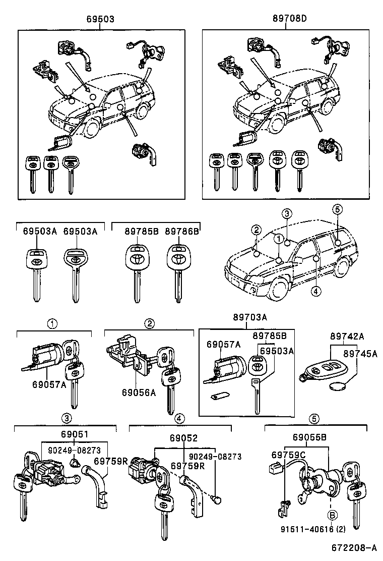  HIGHLANDER |  LOCK CYLINDER SET