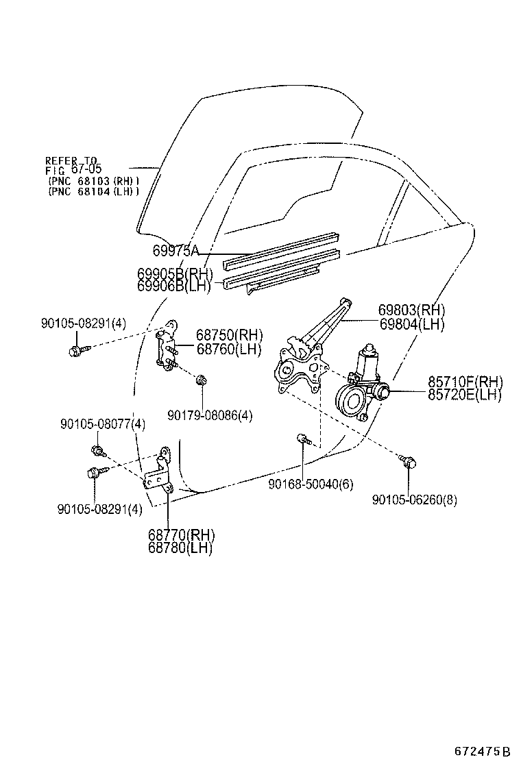  ES300 330 |  REAR DOOR WINDOW REGULATOR HINGE