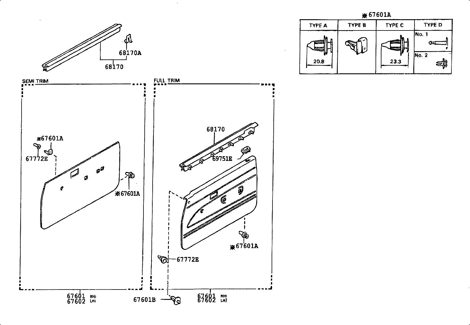  4 RUNNER TRUCK |  FRONT DOOR PANEL GLASS