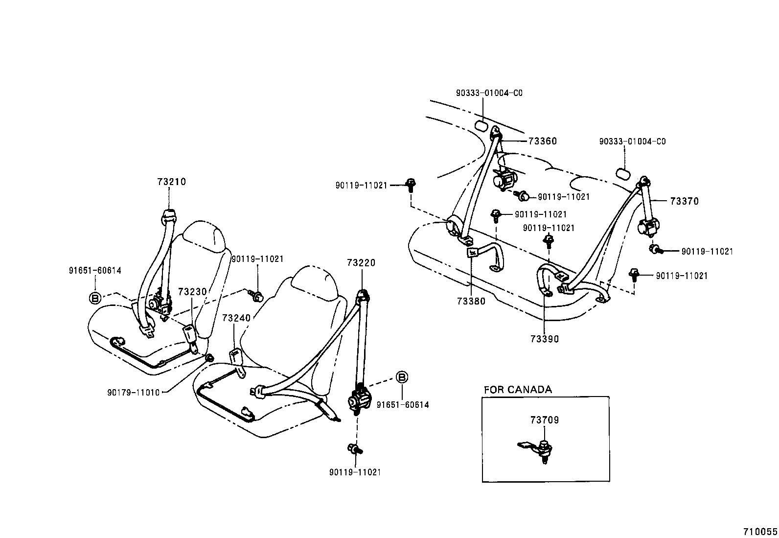  CELICA |  SEAT BELT CHILD RESTRAINT SEAT