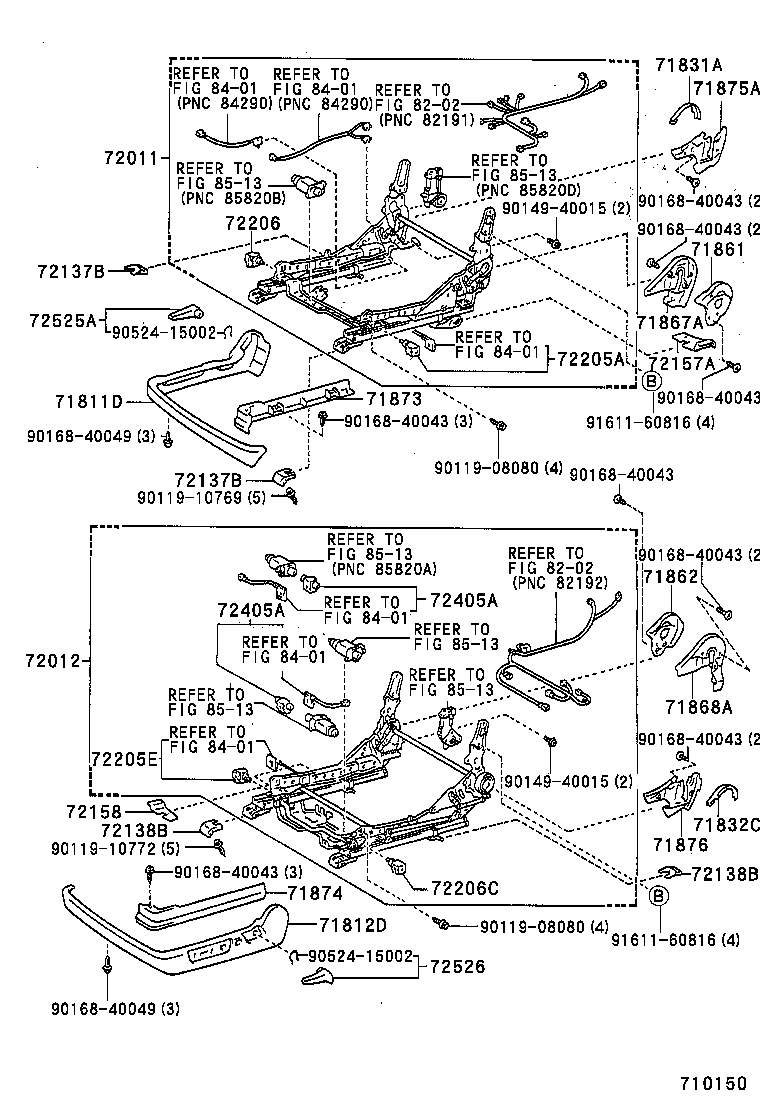  SC300 400 |  FRONT SEAT SEAT TRACK