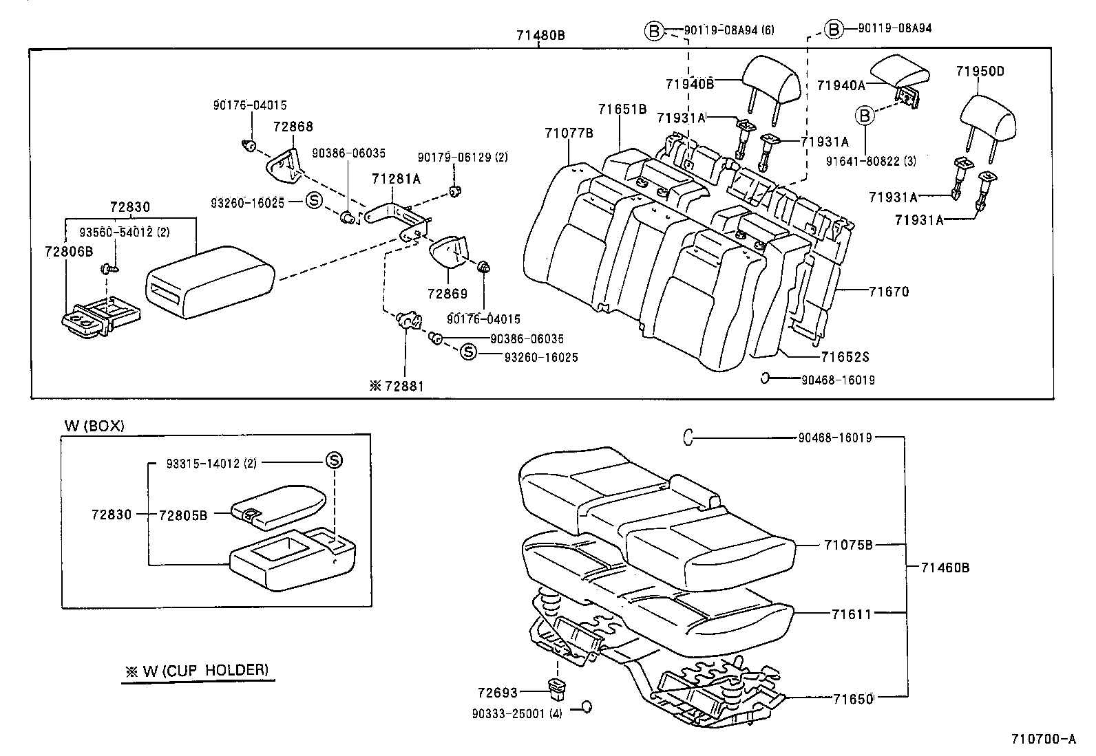  LS400 |  REAR SEAT SEAT TRACK