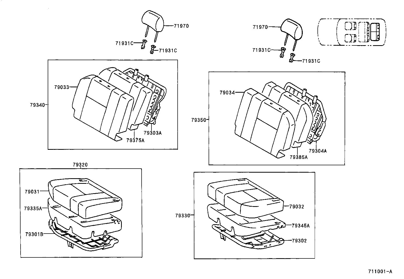  LAND CRUISER 100 |  SEAT SEAT TRACK