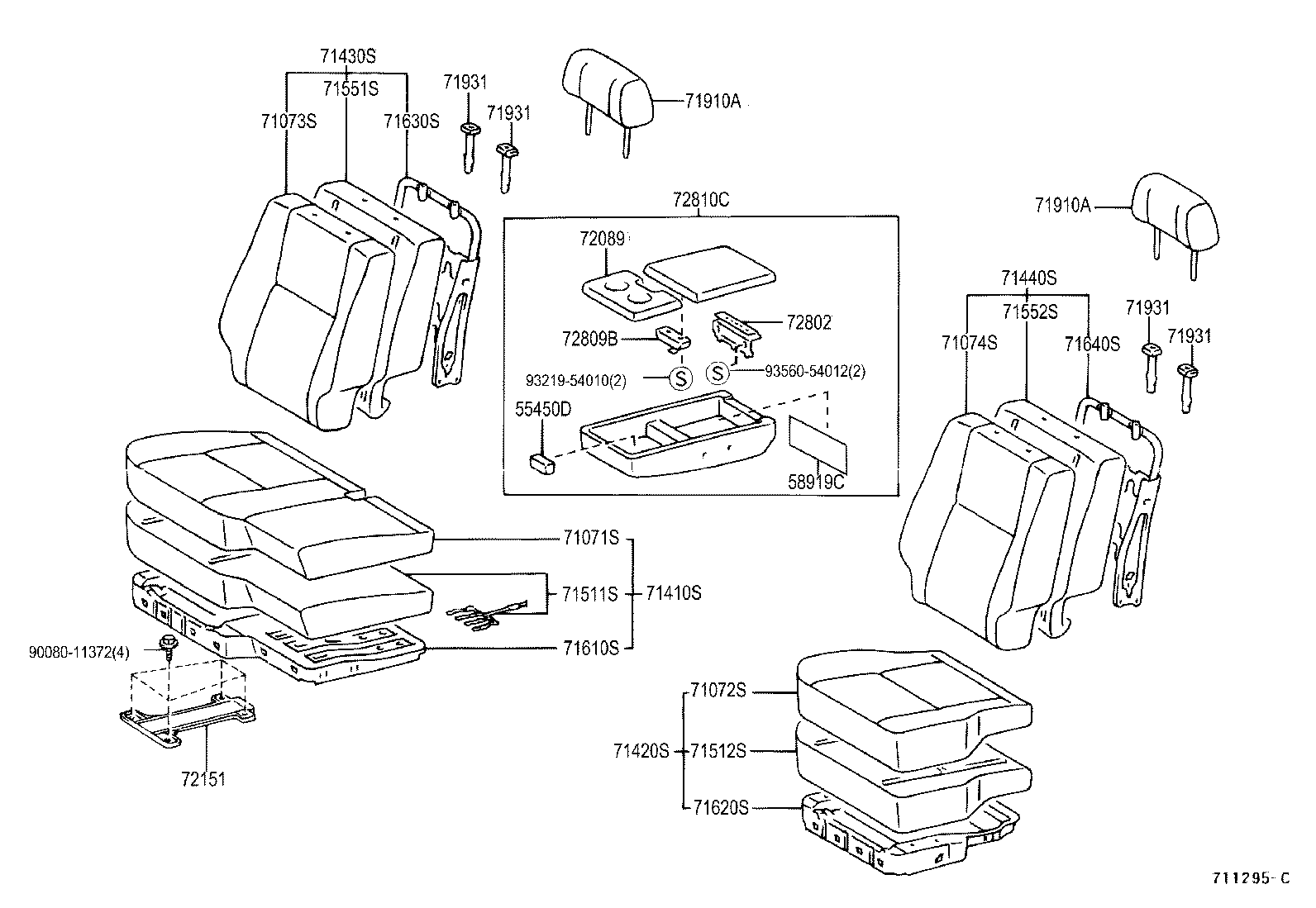  TUNDRA |  SEAT SEAT TRACK