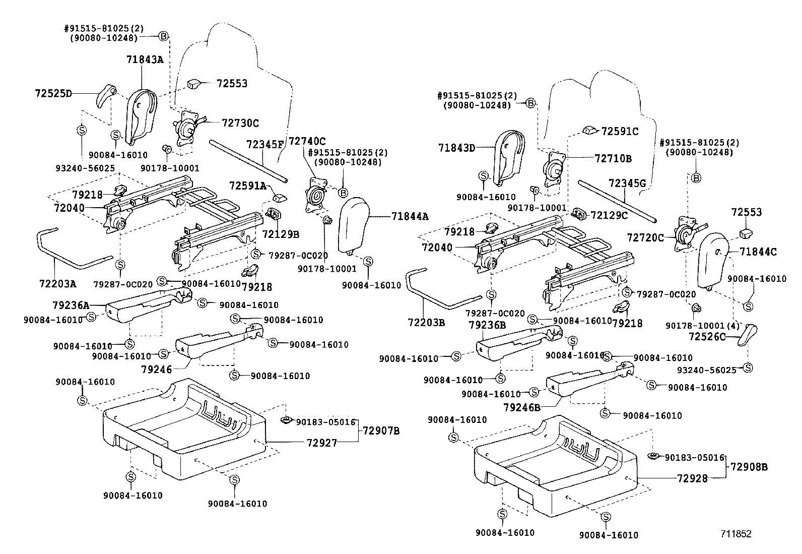  SEQUOIA |  SEAT SEAT TRACK
