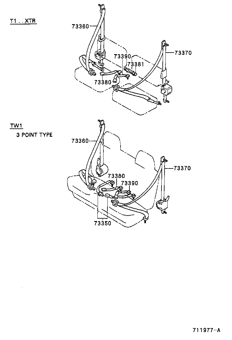  HILUX 2WD |  SEAT BELT