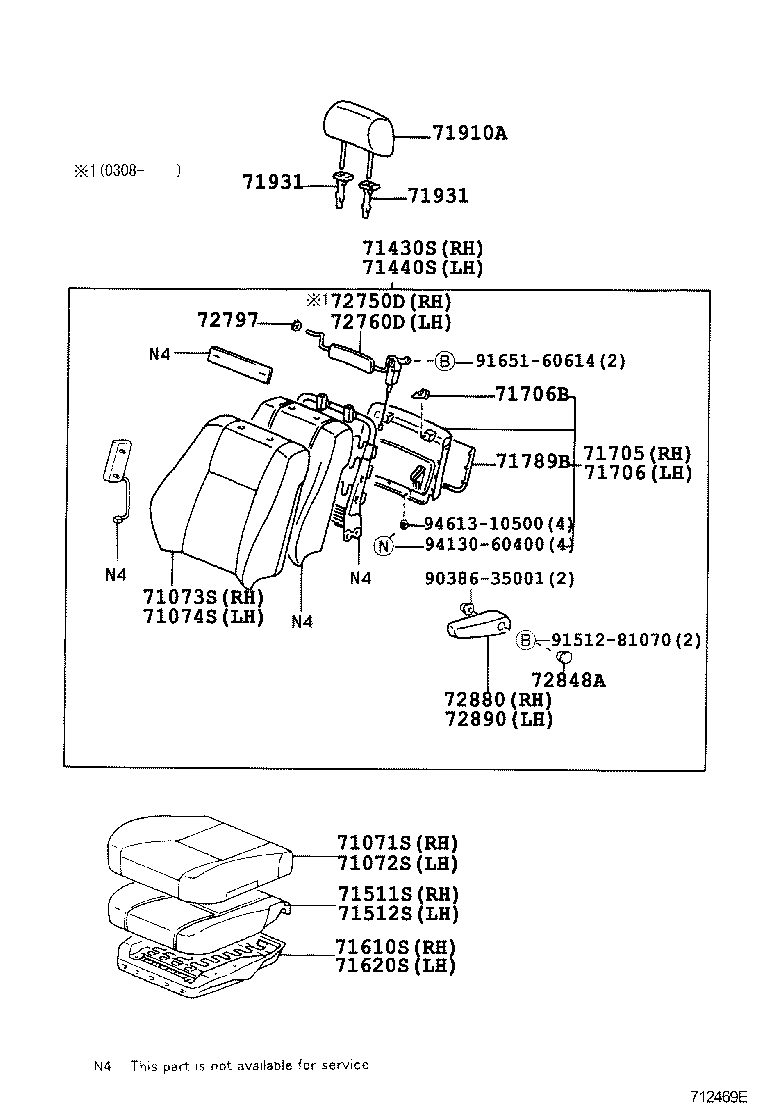  LX470 |  SEAT SEAT TRACK