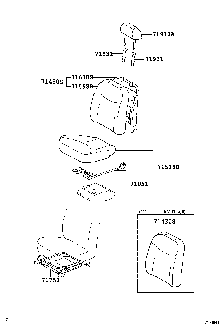  ECHO |  FRONT SEAT SEAT TRACK