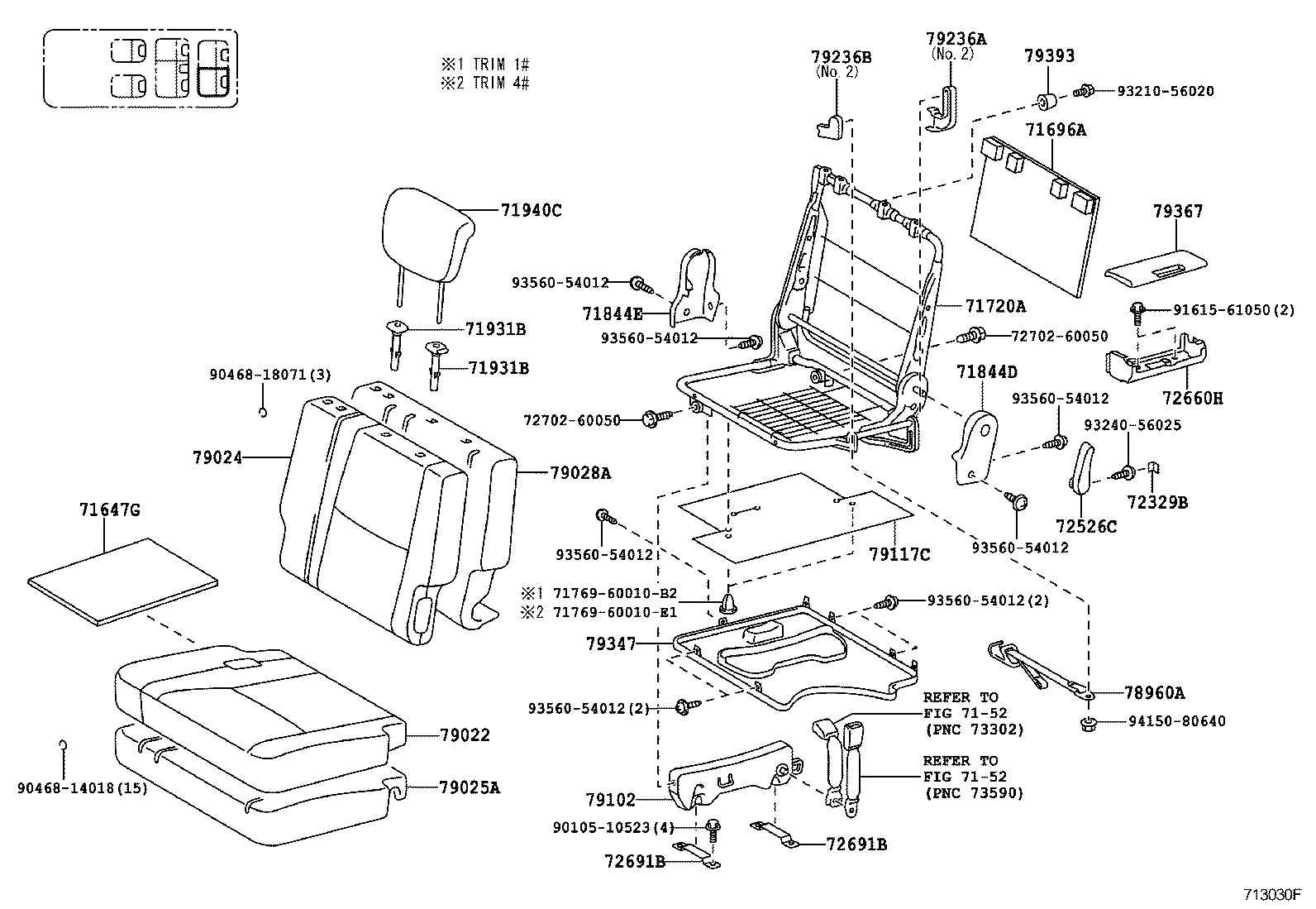  4RUNNER |  SEAT SEAT TRACK