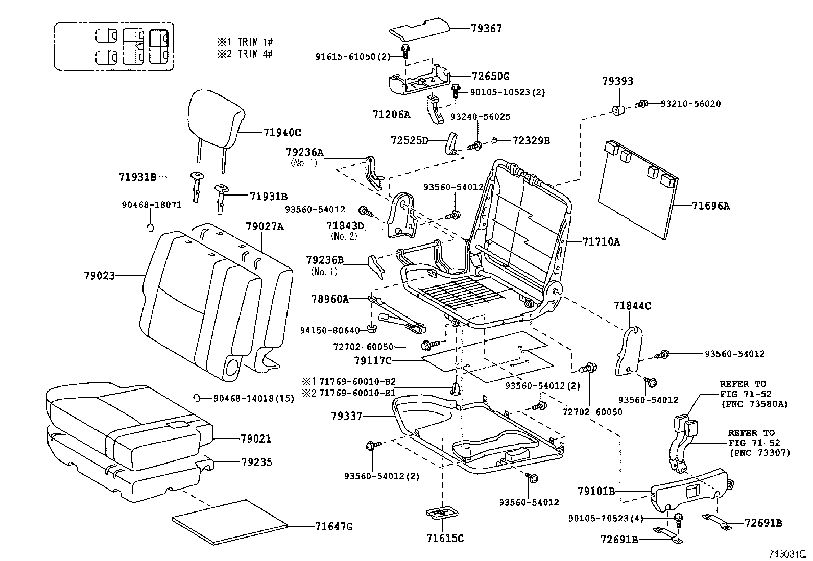  4RUNNER |  SEAT SEAT TRACK