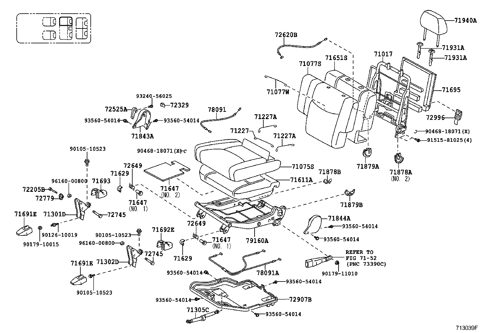  4RUNNER |  SEAT SEAT TRACK