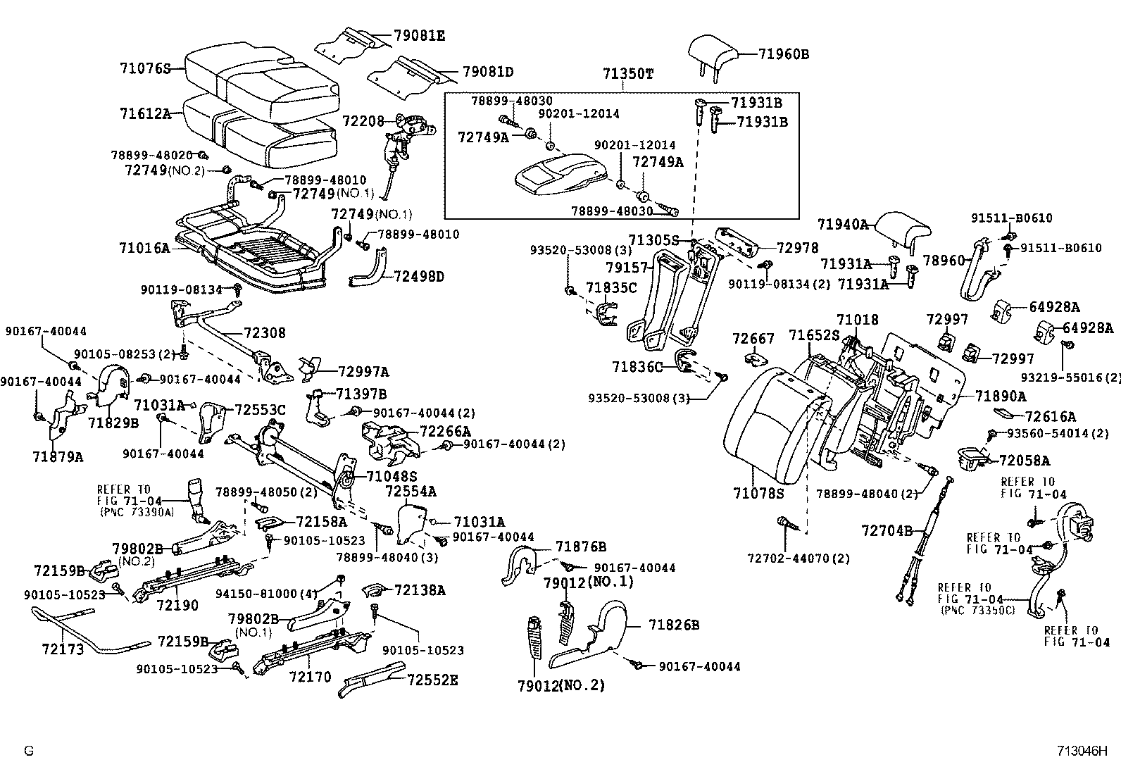  HIGHLANDER |  REAR SEAT SEAT TRACK