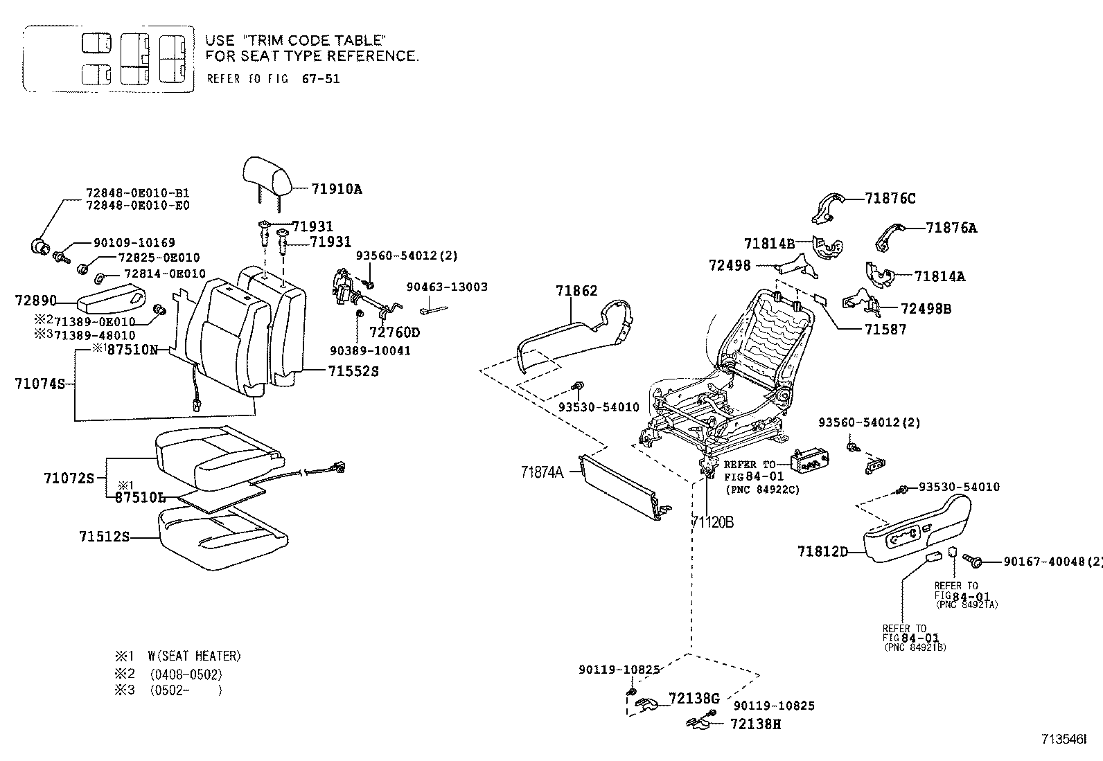  SEQUOIA |  SEAT SEAT TRACK