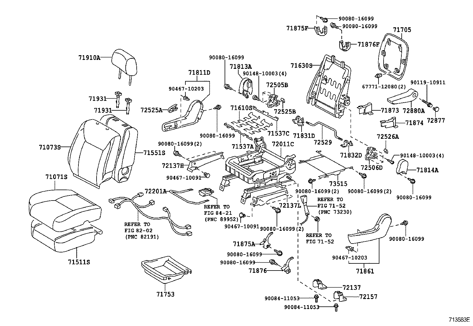  SIENNA |  SEAT SEAT TRACK