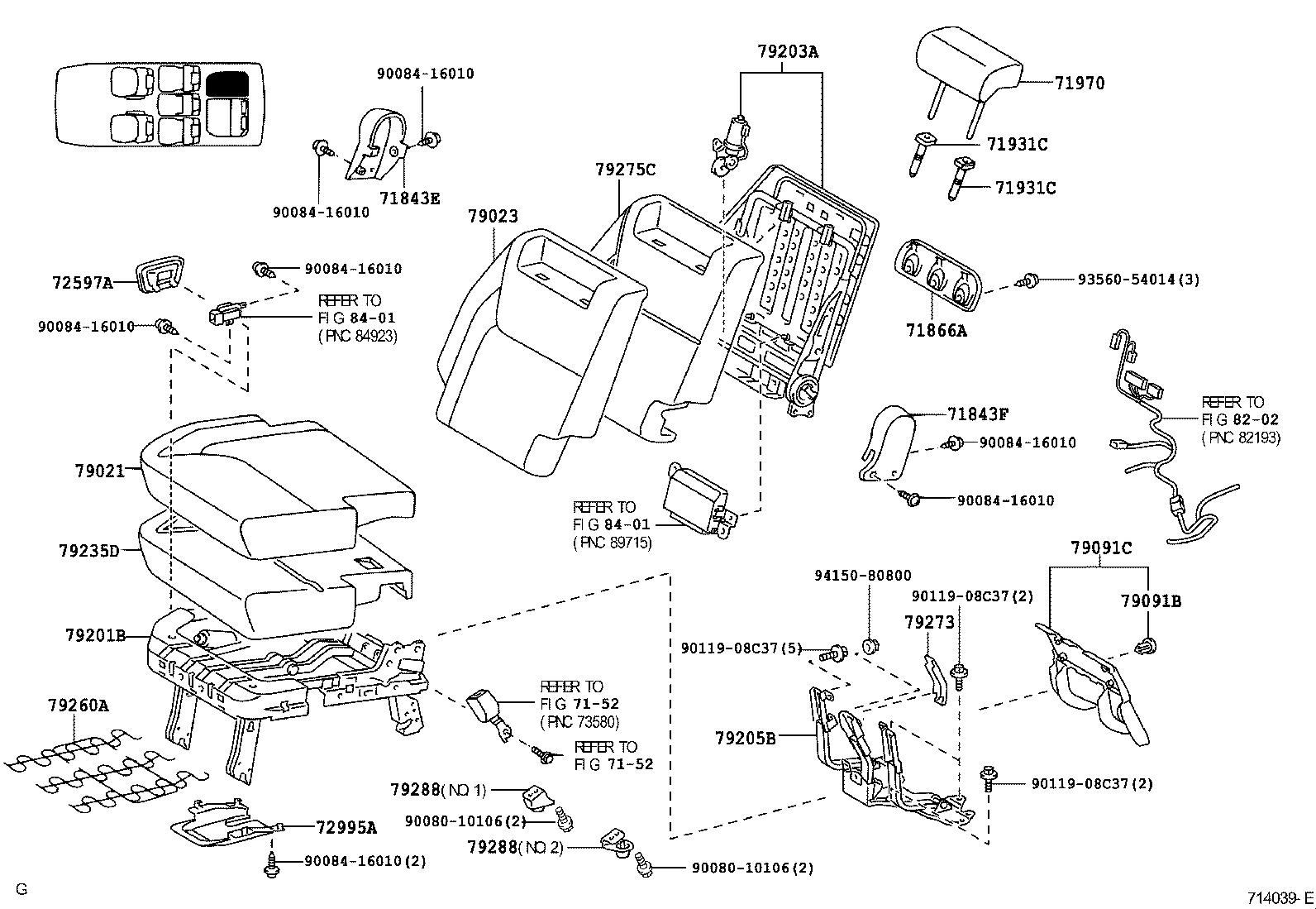  SIENNA |  SEAT SEAT TRACK