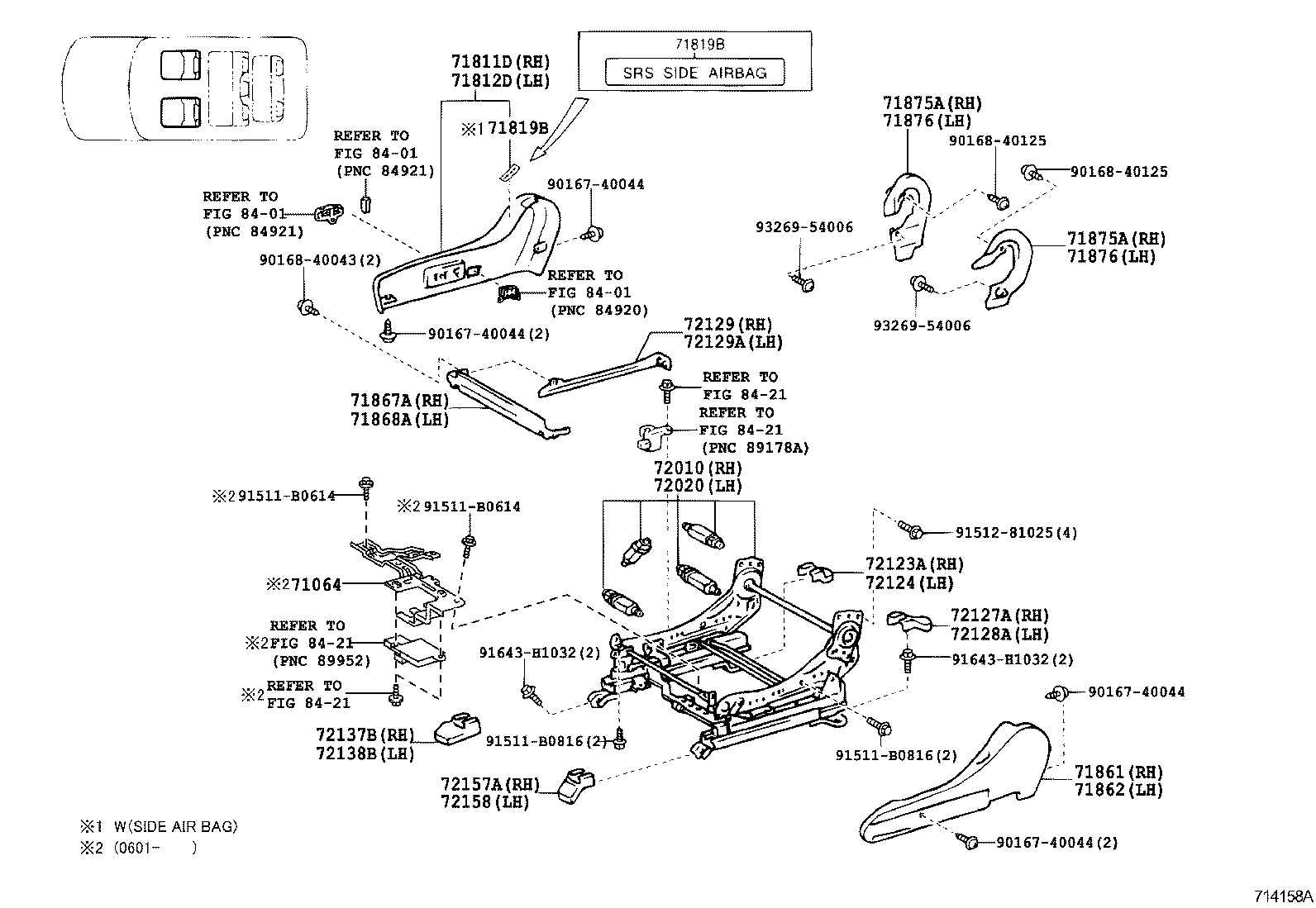  LAND CRUISER 100 |  SEAT SEAT TRACK