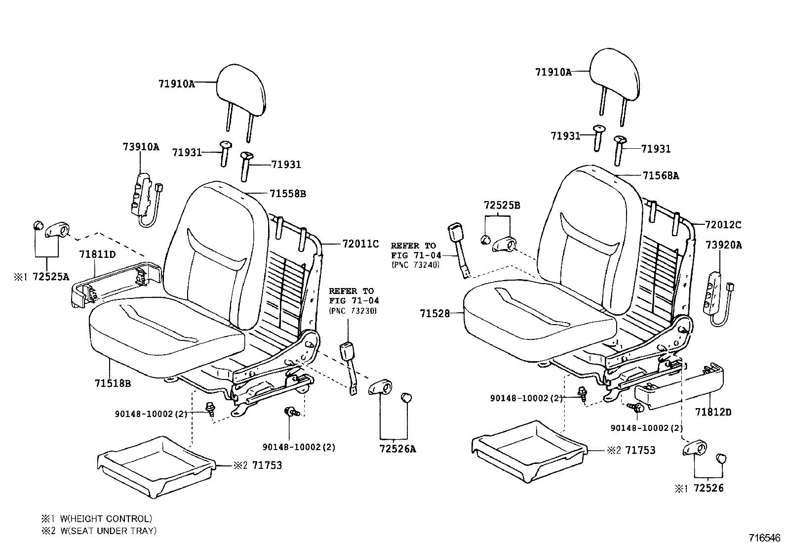  YARIS FRP |  FRONT SEAT SEAT TRACK