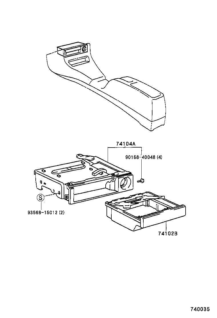  TERCEL |  ASH RECEPTACLE