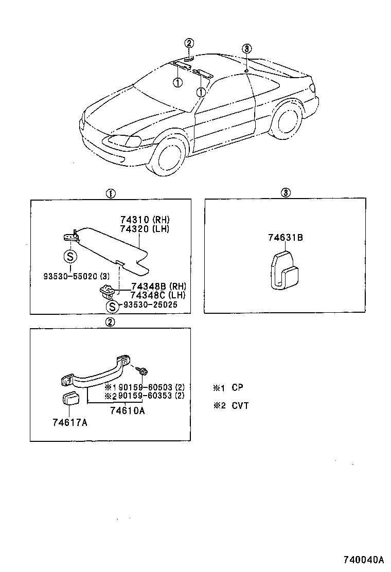  PASEO |  ARMREST VISOR