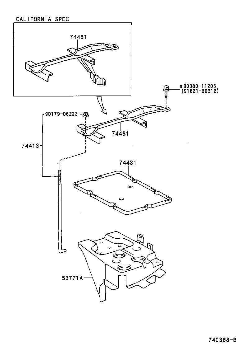  AVALON |  BATTERY CARRIER