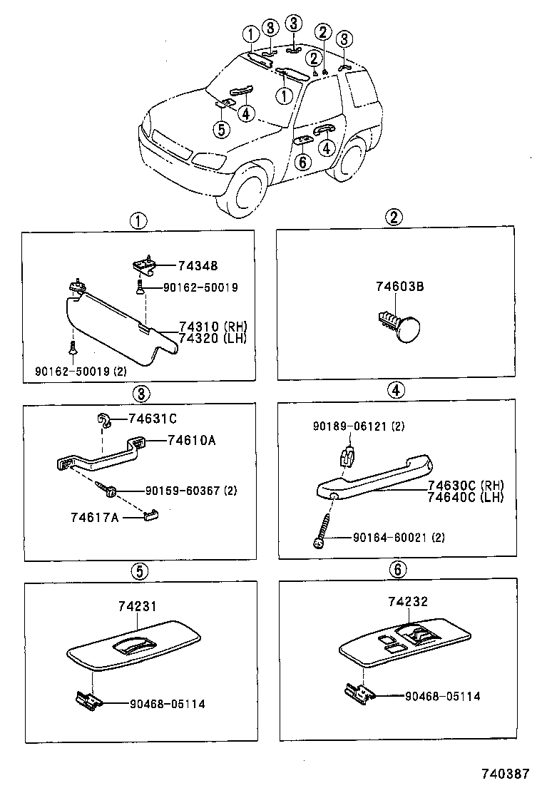  RAV4 |  ARMREST VISOR