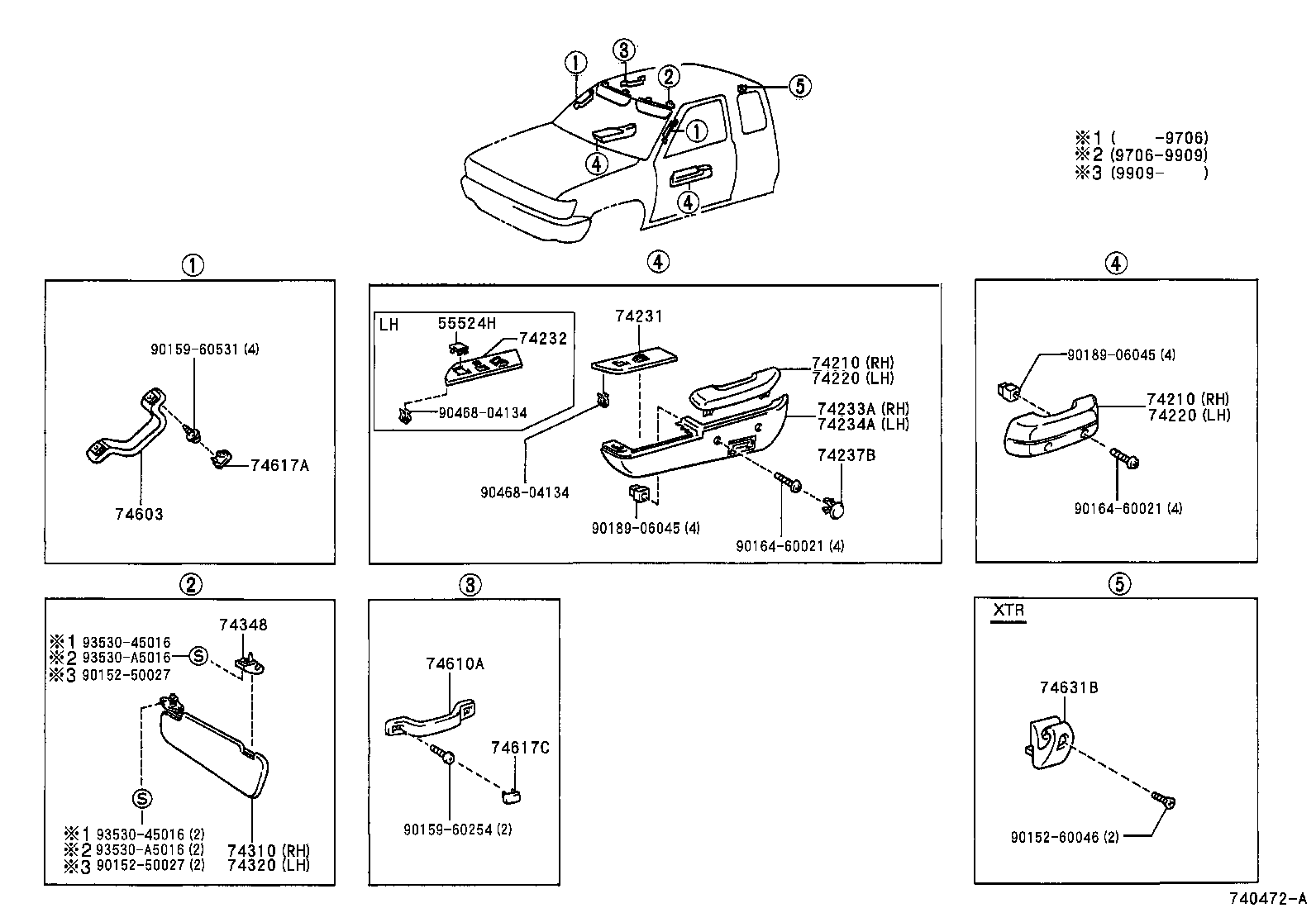  TACOMA |  ARMREST VISOR