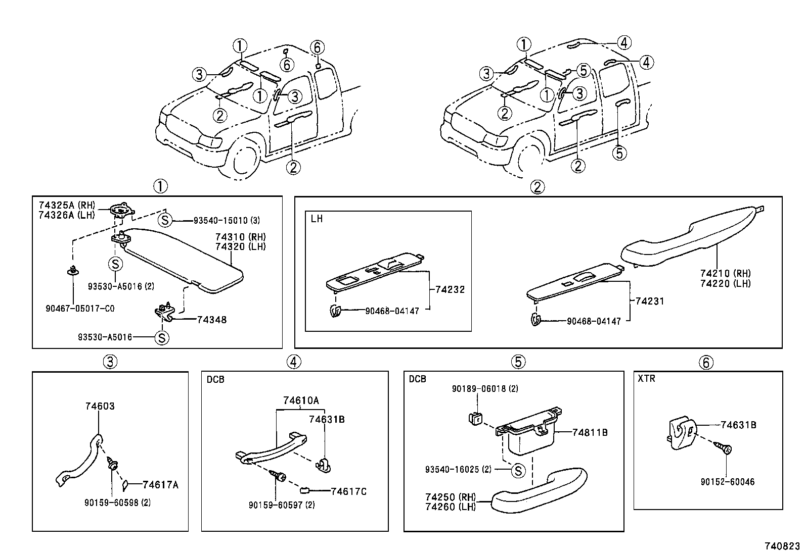  TACOMA |  ARMREST VISOR