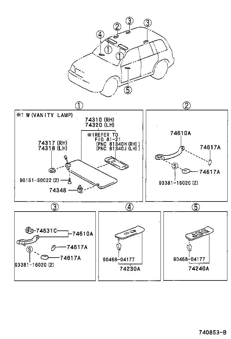  HIGHLANDER |  ARMREST VISOR