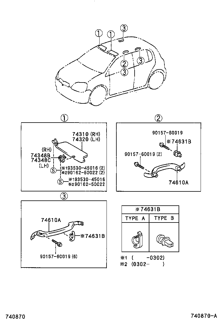  YARIS FRP |  ARMREST VISOR