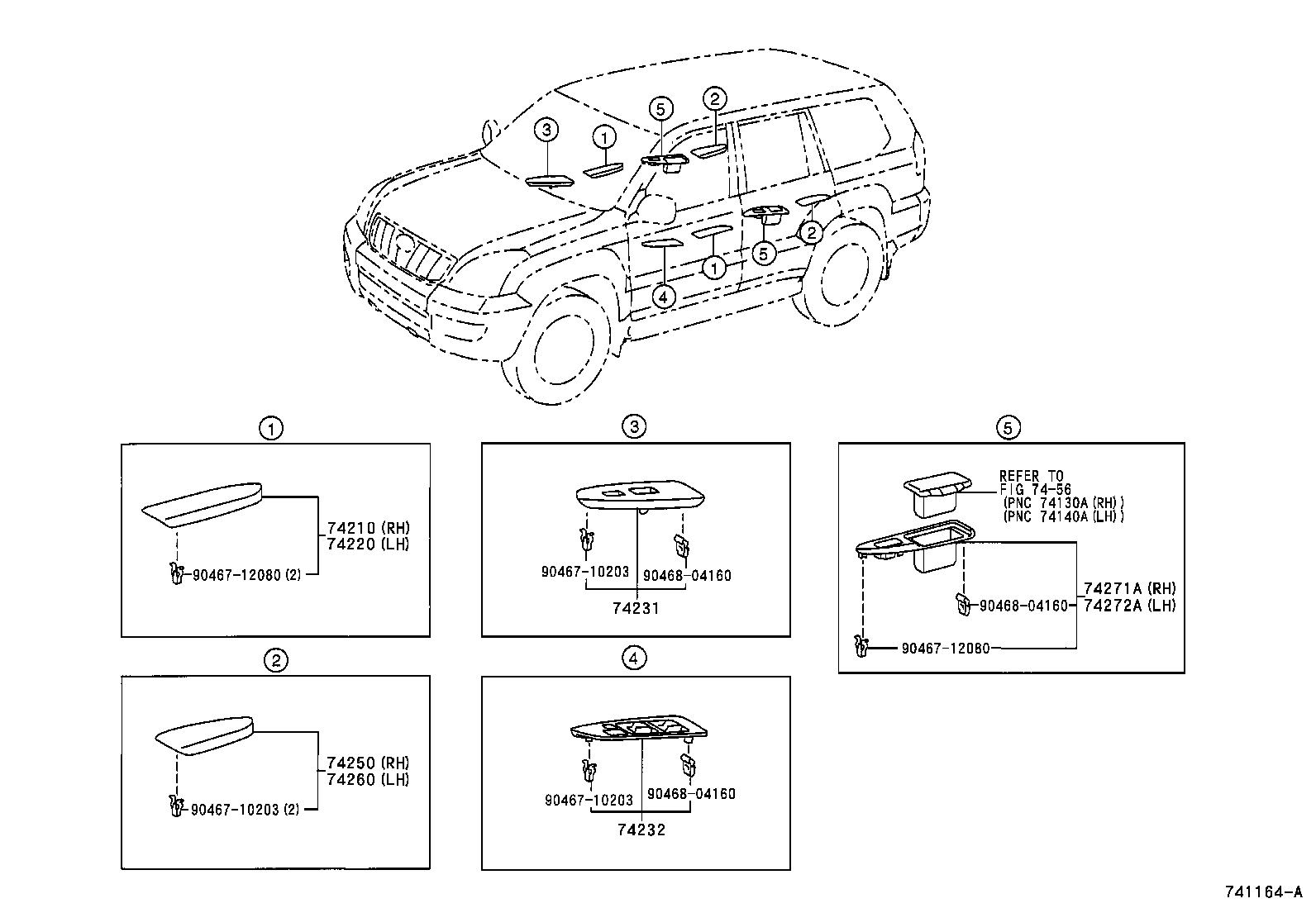  GX470 |  ARMREST VISOR