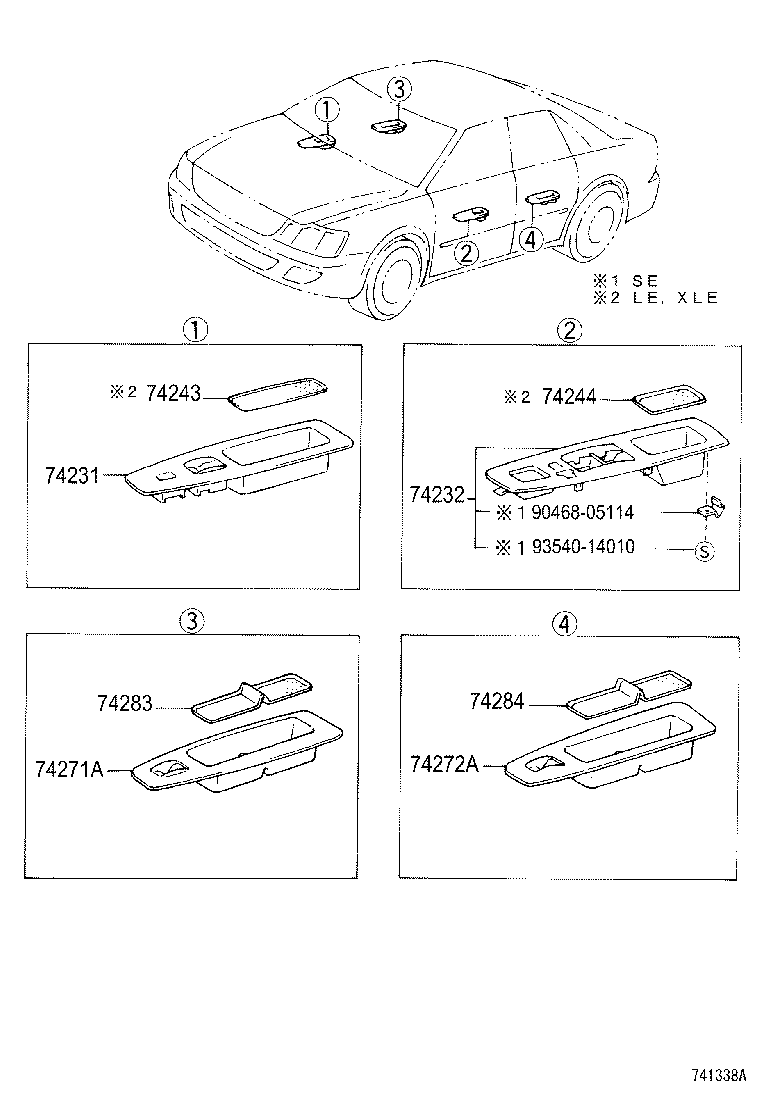  CAMRY NAP |  ARMREST VISOR