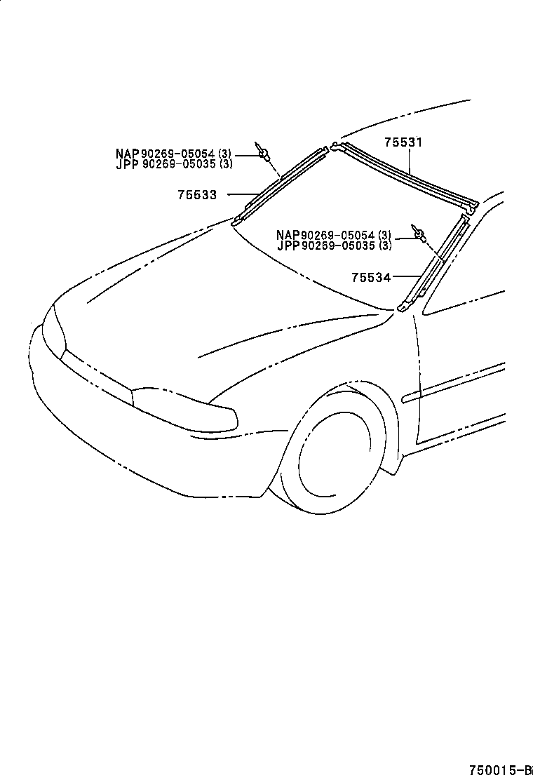  CAMRY NAP |  FRONT MOULDING