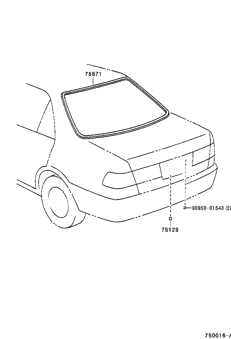  CAMRY JPP |  REAR MOULDING