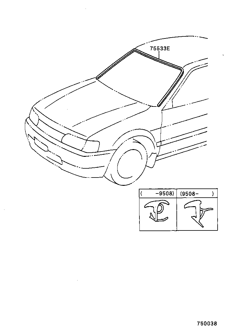  TERCEL |  FRONT MOULDING