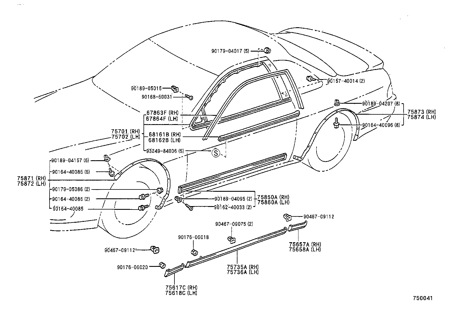  SC300 400 |  SIDE MOULDING