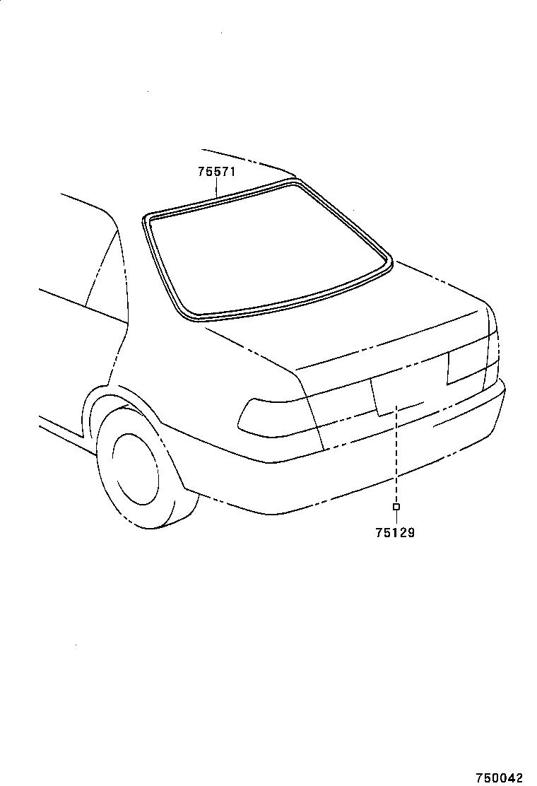  CAMRY NAP |  REAR MOULDING