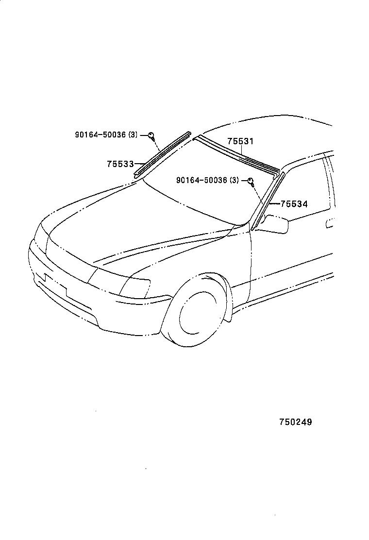  LS400 |  FRONT MOULDING