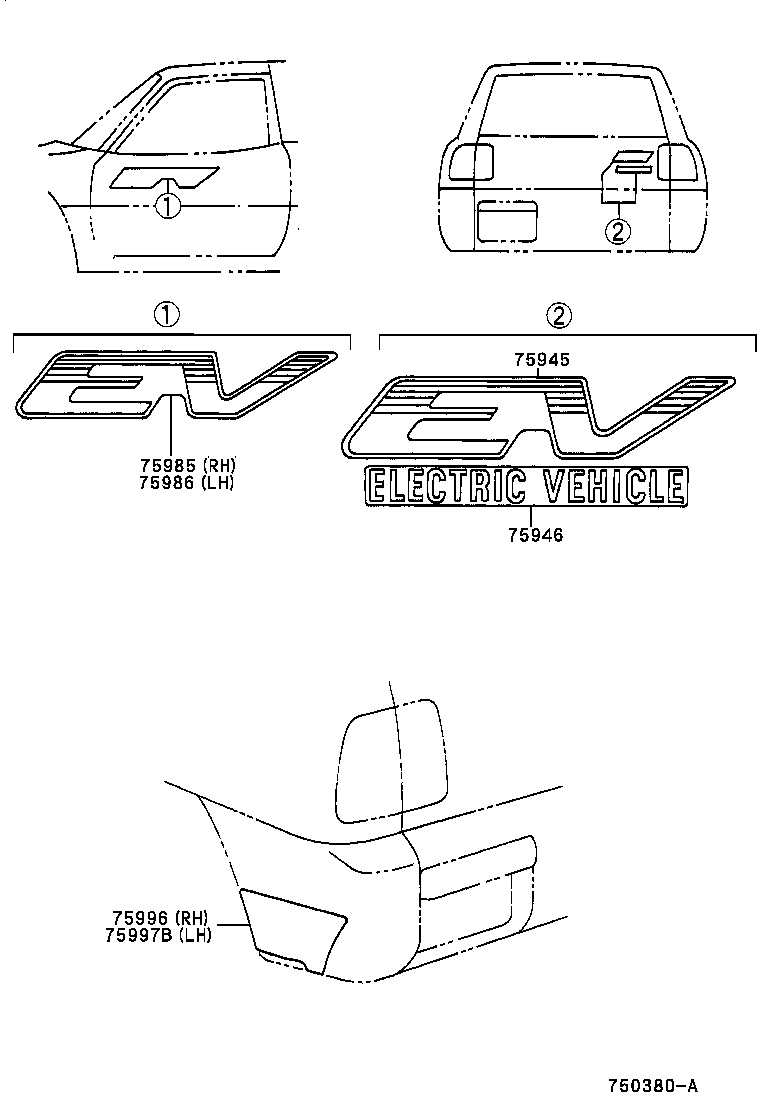  RAV4 EV |  BODY STRIPE