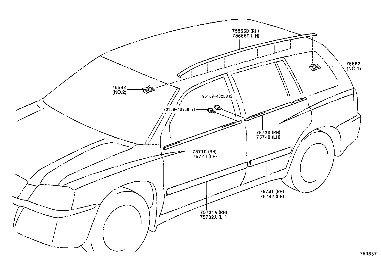  HIGHLANDER |  SIDE MOULDING