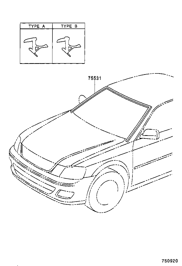  CAMRY JPP |  FRONT MOULDING