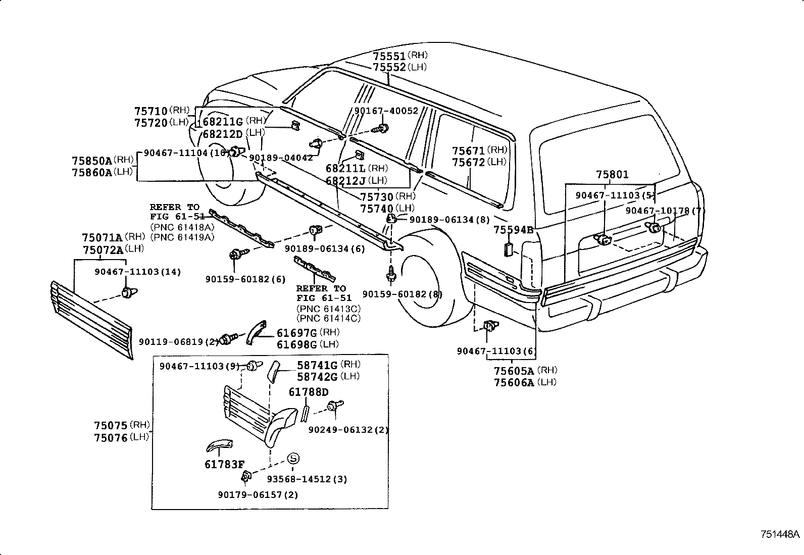  LX450 |  MOULDING