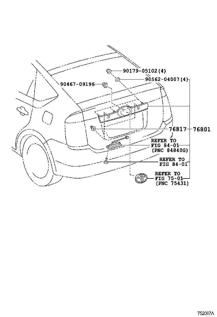  PRIUS |  REAR MOULDING