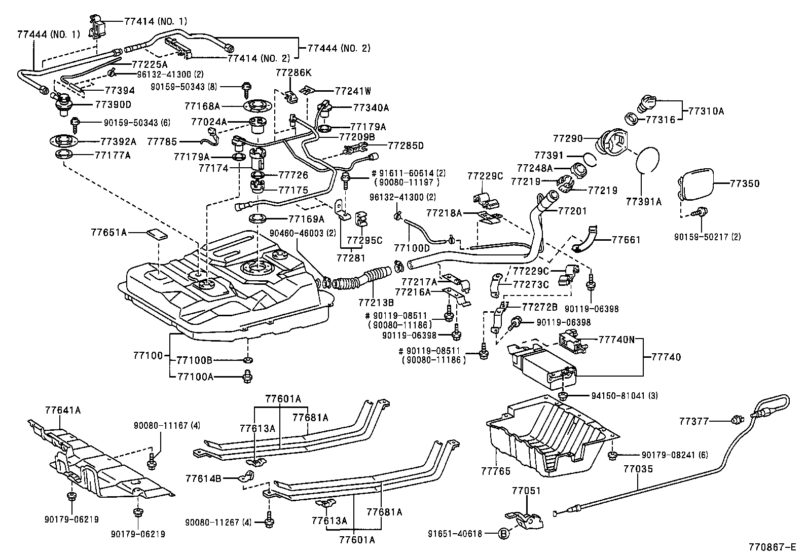  SIENNA |  FUEL TANK TUBE