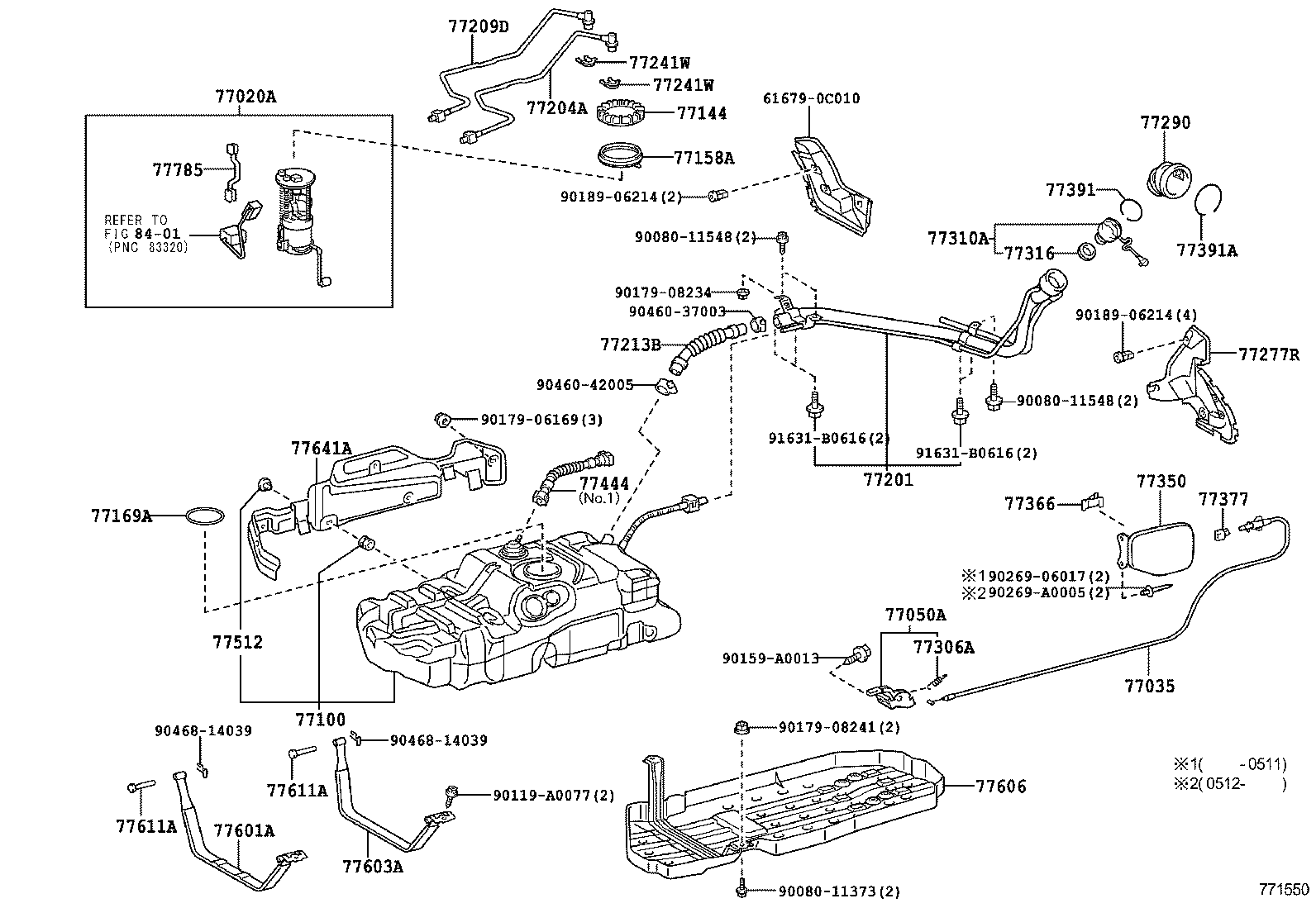  SEQUOIA |  FUEL TANK TUBE