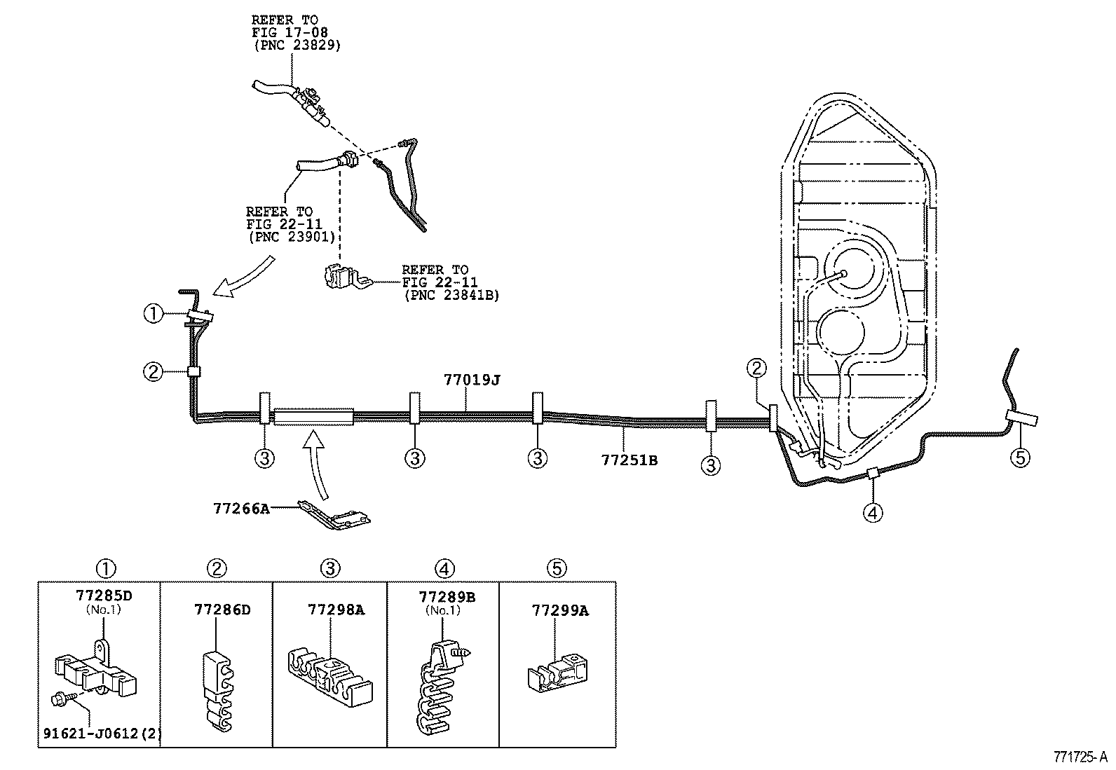  SCION XA |  FUEL TANK TUBE