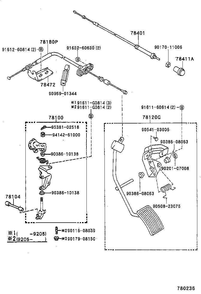  HILUX 2WD |  ACCELERATOR LINK